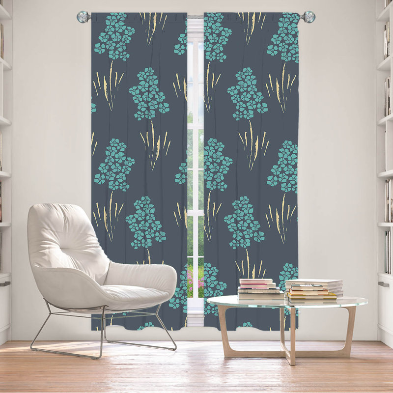 Paire de rideaux obscurcissant en polyester Kaarlo, L 20 po x L 52 po