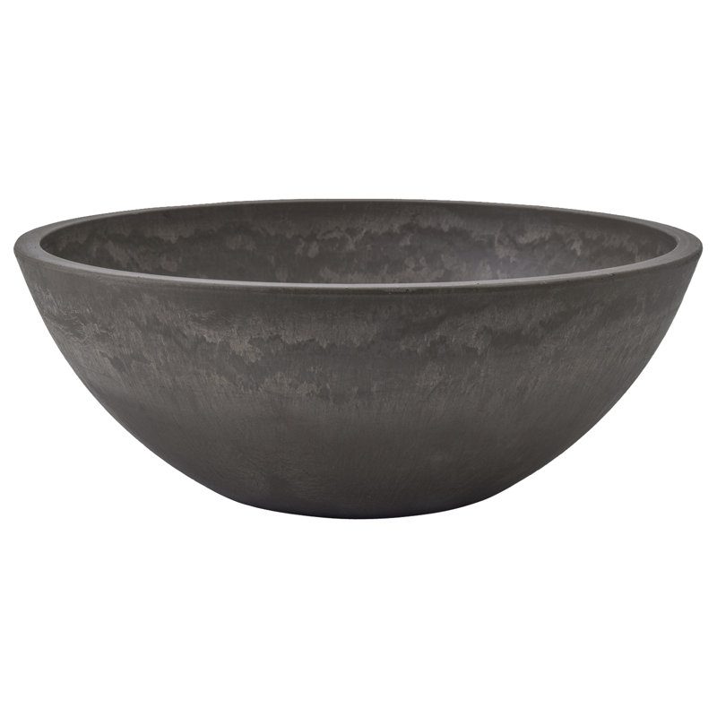 Pot à fleurs Haven, Anthracite foncé, H 3 po x l 8 po x P 8 po