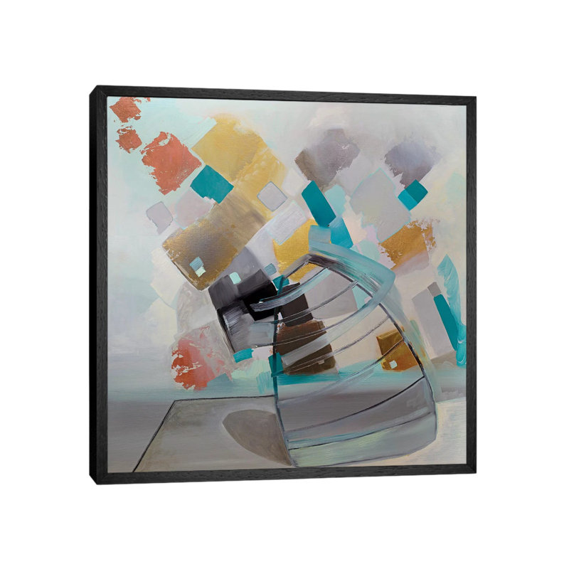 Table Top I 1 Piece Painting on Canvas, 66.04 cm H x 66.04 cm W, Black Framed