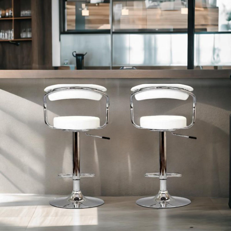 Tabouret Guyer, 2, Blanc