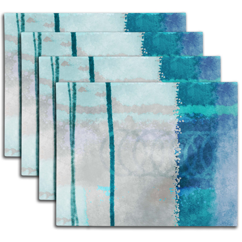 Polyester Abstract Rectangle Placemat