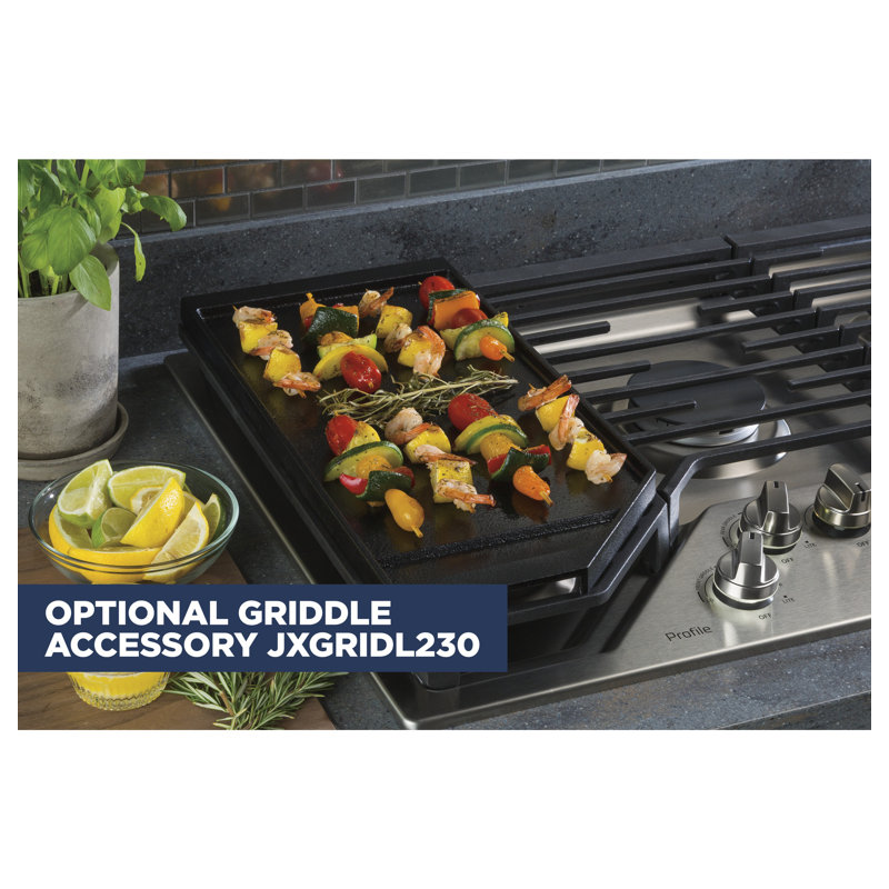 Built-in 30" Gas Cooktop with 5 Burners, Stainless Steel