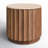 Gaige Travertine Top End Table