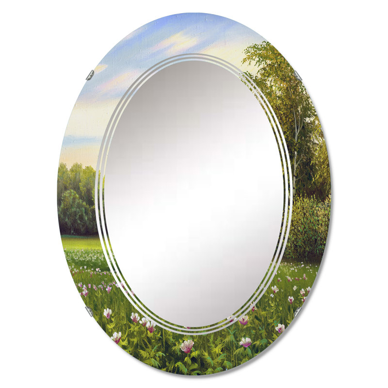 Miroir de salle de bain ovale mural, 36 po x 24 po
