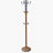 73" Tall Chrome and Wood Coat Rack-992893950