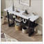 Console Retro Elegant avec plateau effet marbre-1254421