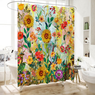 Wayfair  Yellow & Gold Shower Curtains & Shower Liners You'll