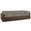 Montecito 111.25" Wide Outdoor Wicker Patio Sofa with Cushions-625000277-625000299-581575827