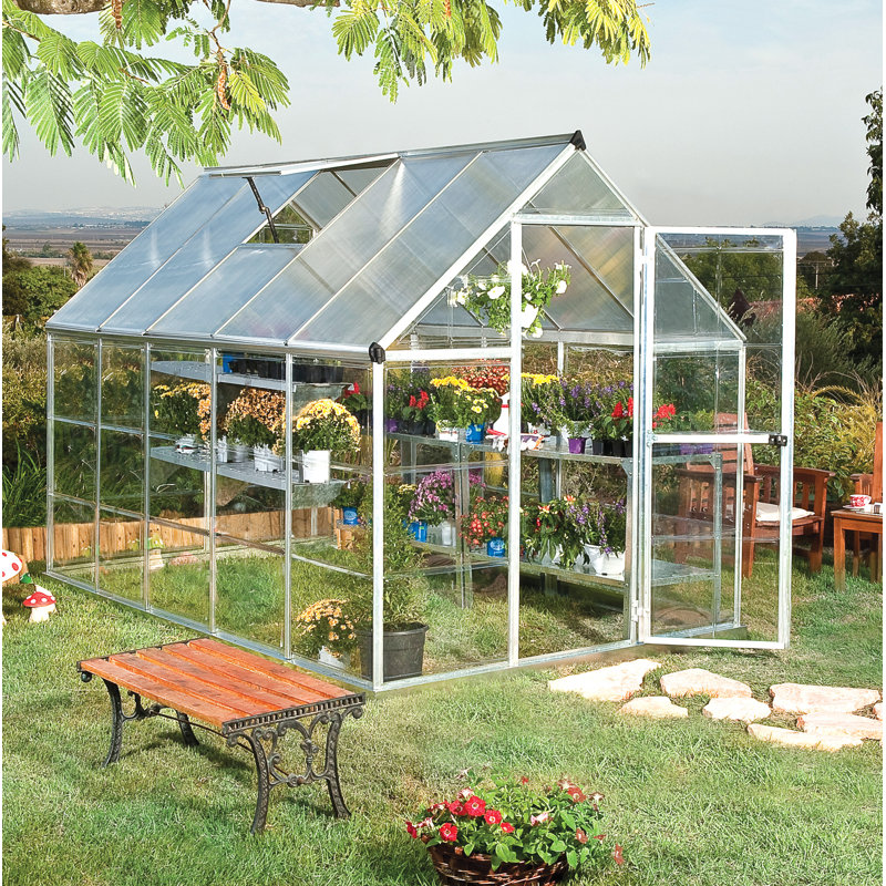 Hybrid 6x10 Greenhouse, Silver