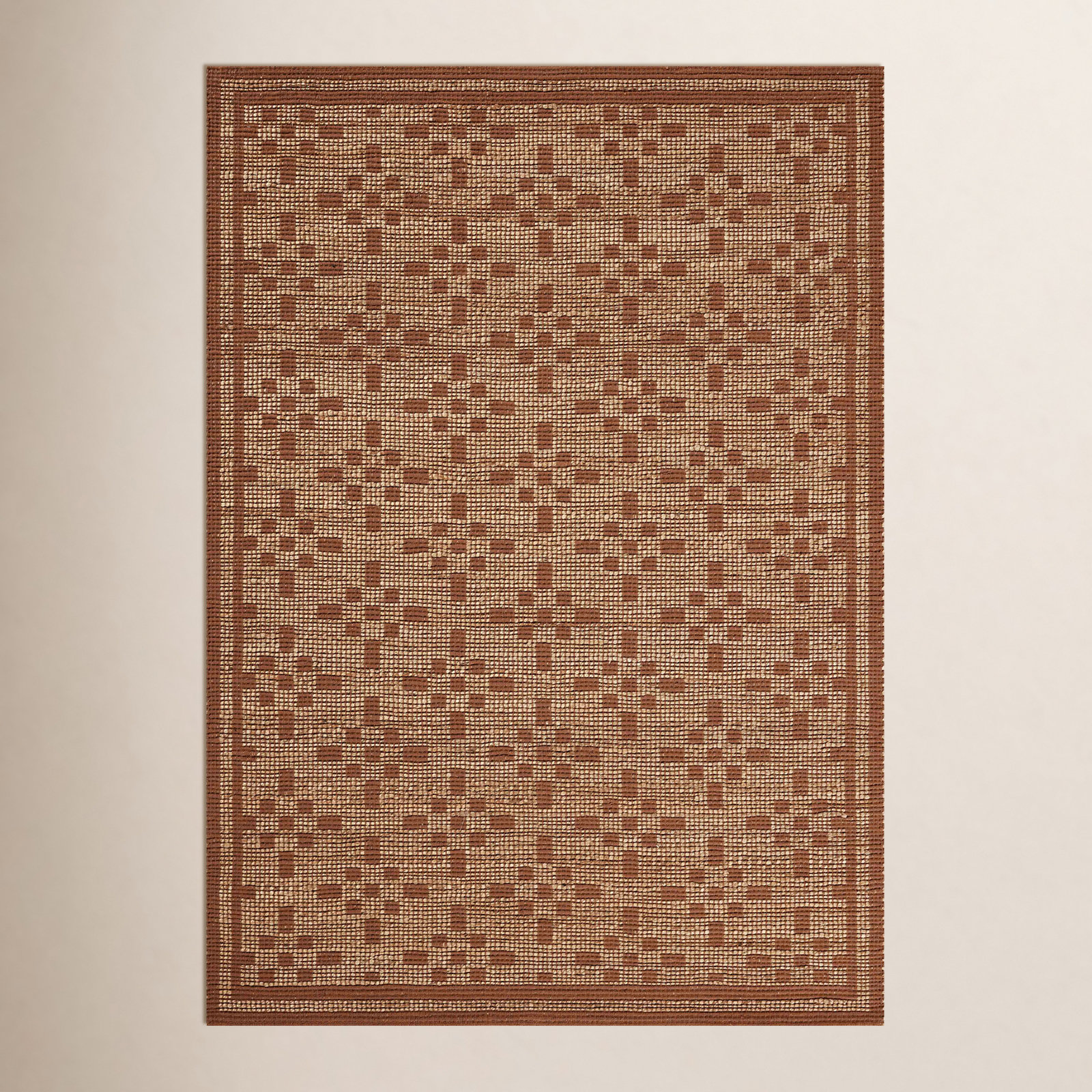 Judy Natural / Spice Area Rug, Square 1'6"