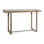 Rhodes 52" Console Table with Capri Beige Marble Top and Antique Brass Base