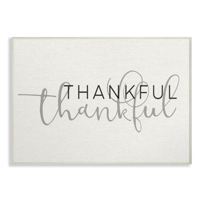 «Thankful Typographie» par Daphne Polselli, reproduction d'art textuel