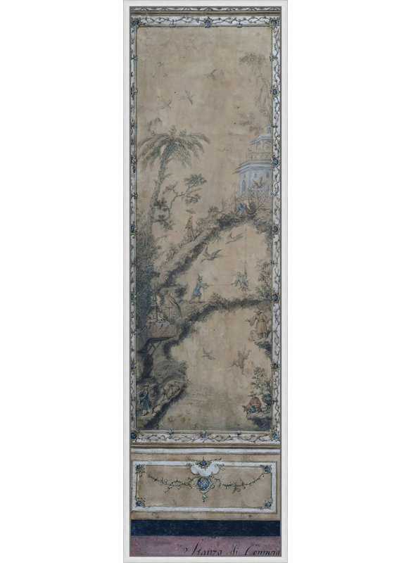 Palace of Caserta Triptych, reproduction encadrée 1 '