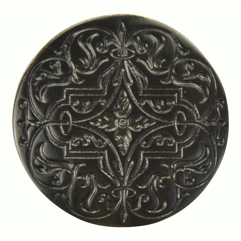 Olde World Mushroom Knob, Dark Brass