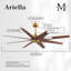 Ariella - Ventilateur de plafond à huit pales-1104360007-1104360005