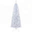 Arbre de Noël artificiel mince non éclairé de 6 pi avec branches réalistes, 618 pointes, parfait pour les espaces compacts et facile à assembler-335524160