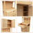 Double-door Bamboo High-capacity Storage Cabinet