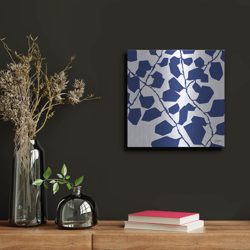 «Night Shade» par Trish Sierer, art mural en métal Luxe, H 12 po x l 12 po