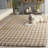 Natural Fiber Handwoven Jute Houndstooth Rug-1743463562