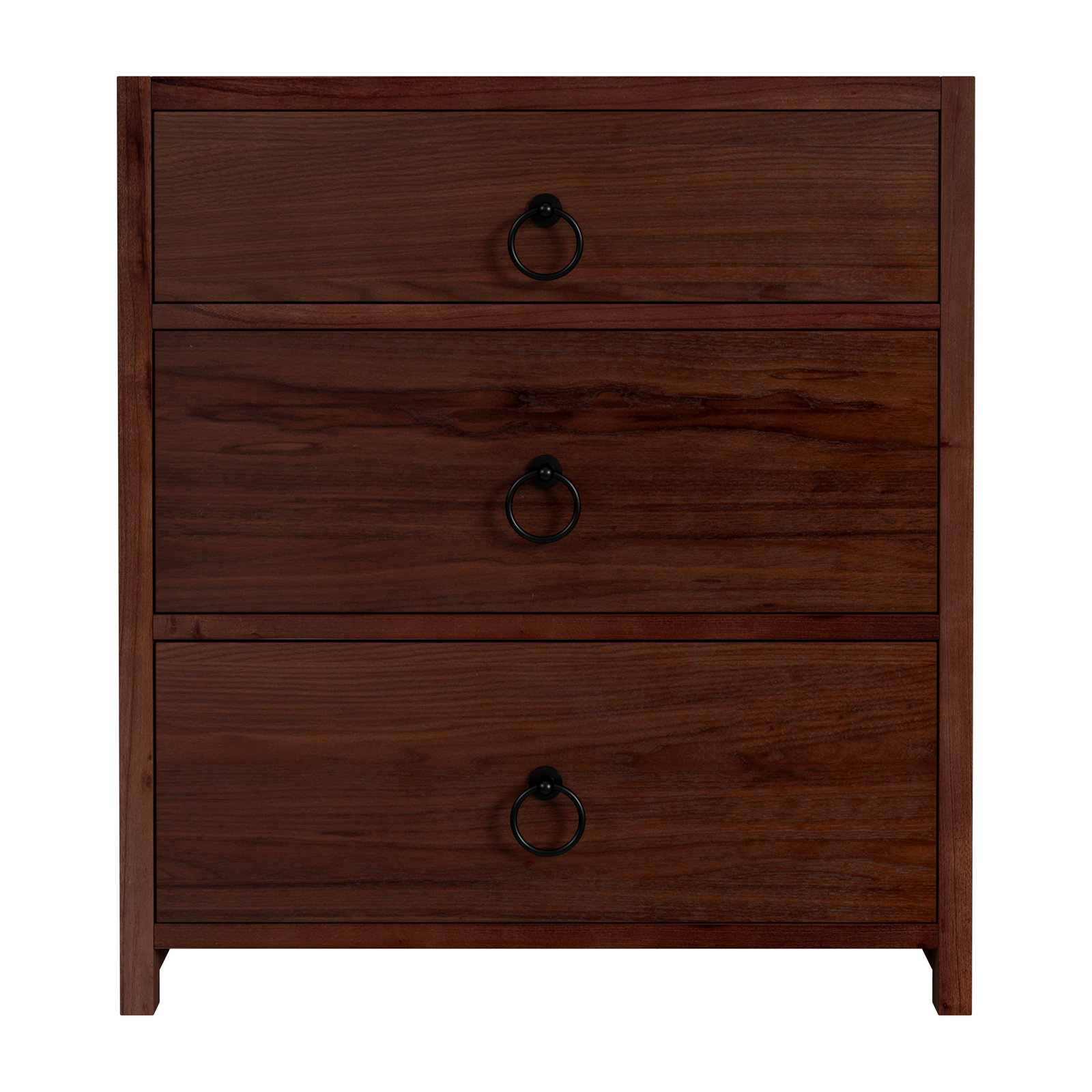 Elin 3 - Drawer 25" Nightstand, Brown