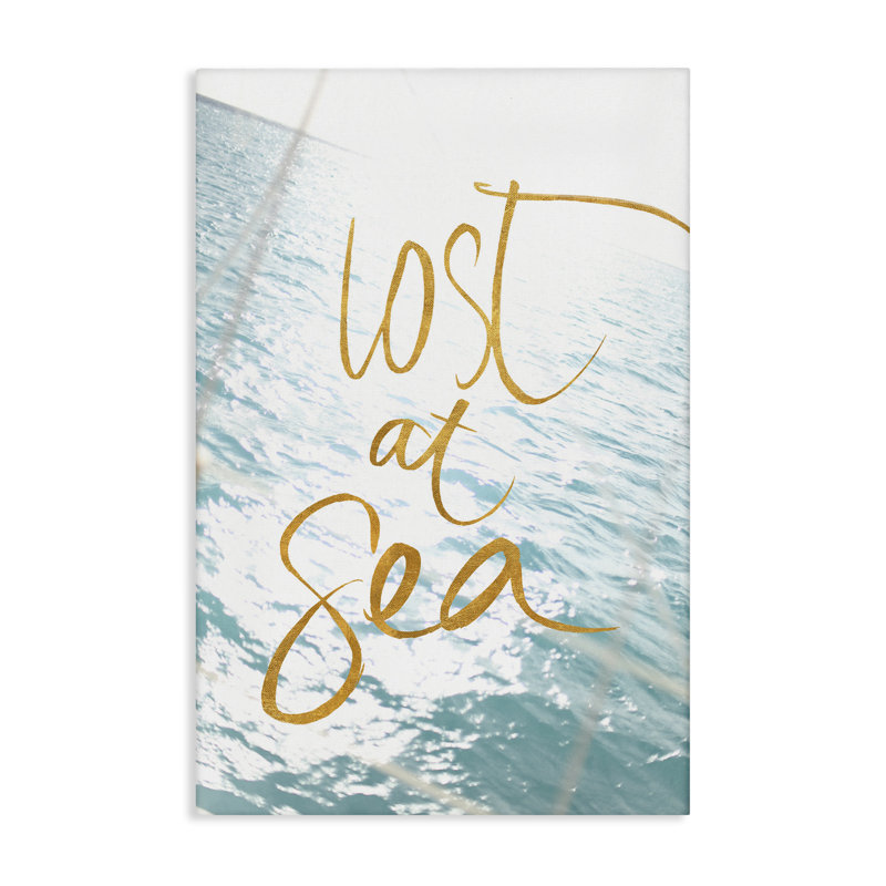 Art mural sur toile "Lost at Sea" par Susan Bryant, H 36 po x l 24 po