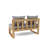 Circular Modular Teak 6 - Person Patio Conversation Set with Sunbrella® Cushions-98271775