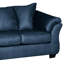 Canapé en microfibre Aruca Sensations, bleu marine