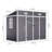 8ft W x 4ft D Pent Plastic Tool Shed