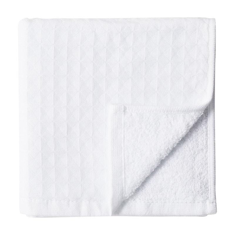 Essuie-mains 100% coton gaufré, Blanc