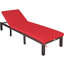 Chaise longue inclinable avec coussin en rotin-52954548