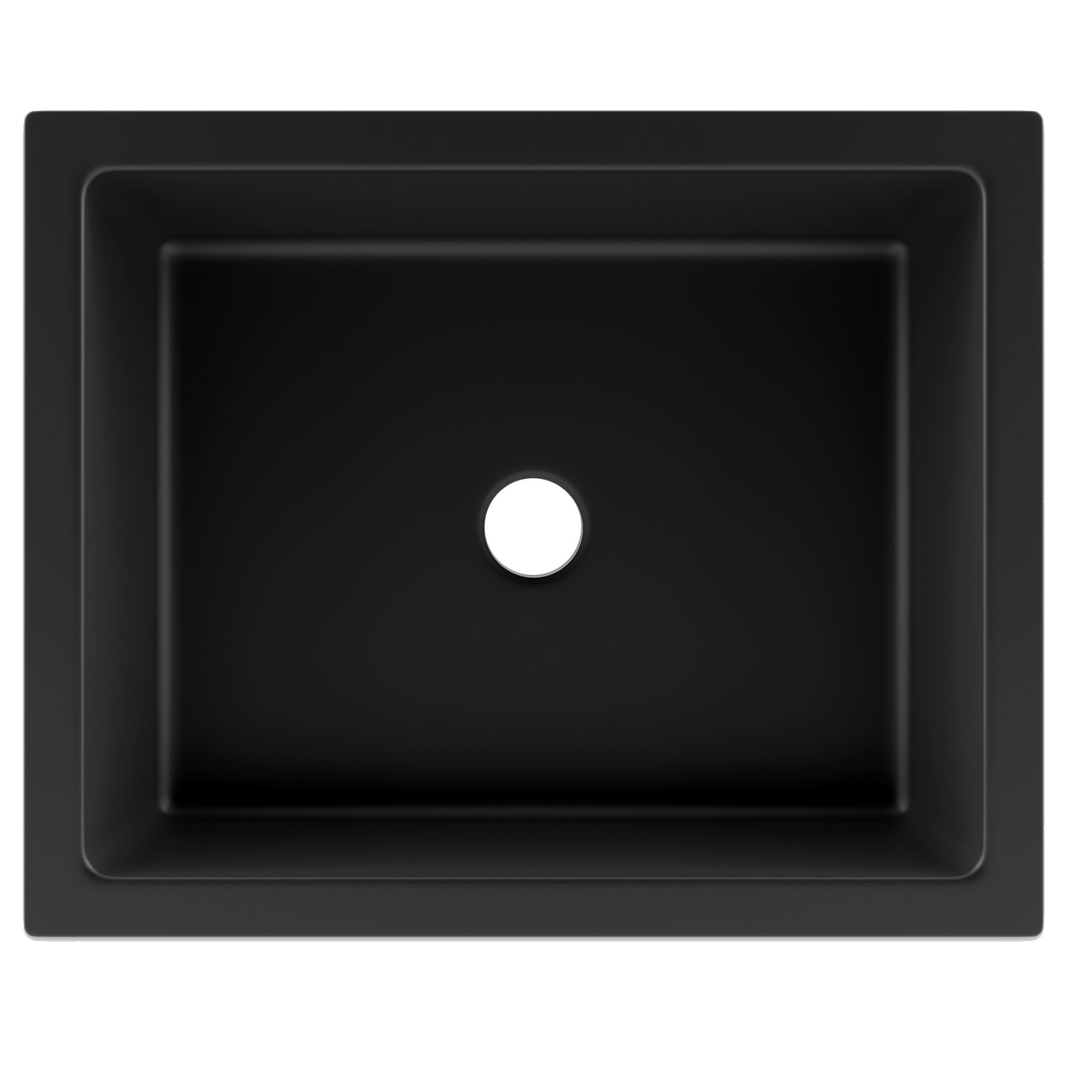 Quartz Composite Vanity Sink, Black