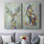 Fantastic Florals Deer, Portrait-Premium Gallery Wrapped Canvas -Ready to Hang-108946347