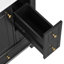 Meuble-lavabo autoportant de 24 po avec lavabo et tiroirs avec plateau en céramique et tablettes de rangement, panneau de fibres à densité moyenne et base en bois massif-123654585-123654589