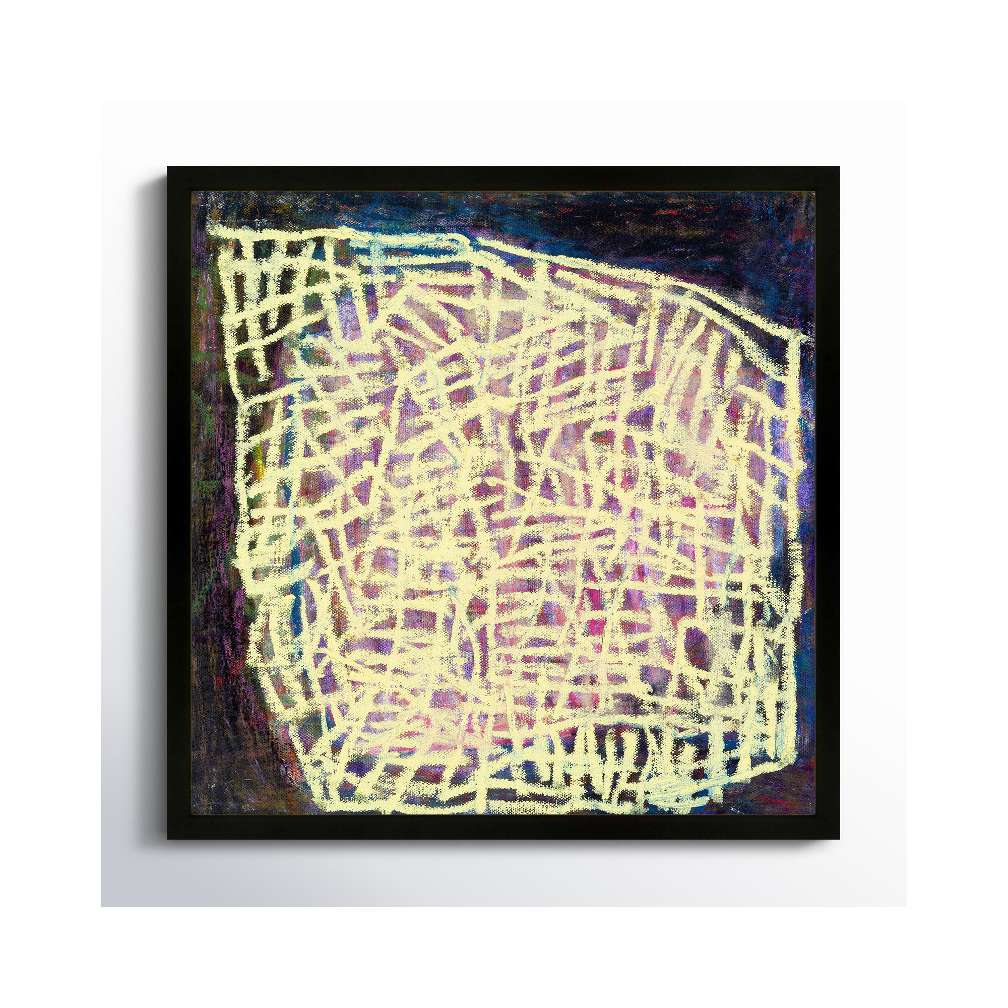 Night Light by Stephanie Dennis, Black, 24" H x 24" W  x 1.25" D