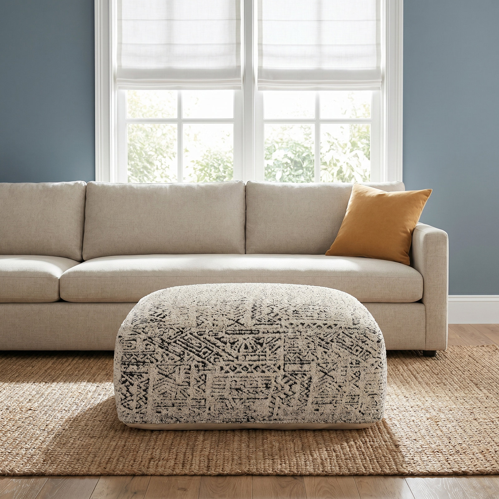 Rocchetto Upholstered Pouf