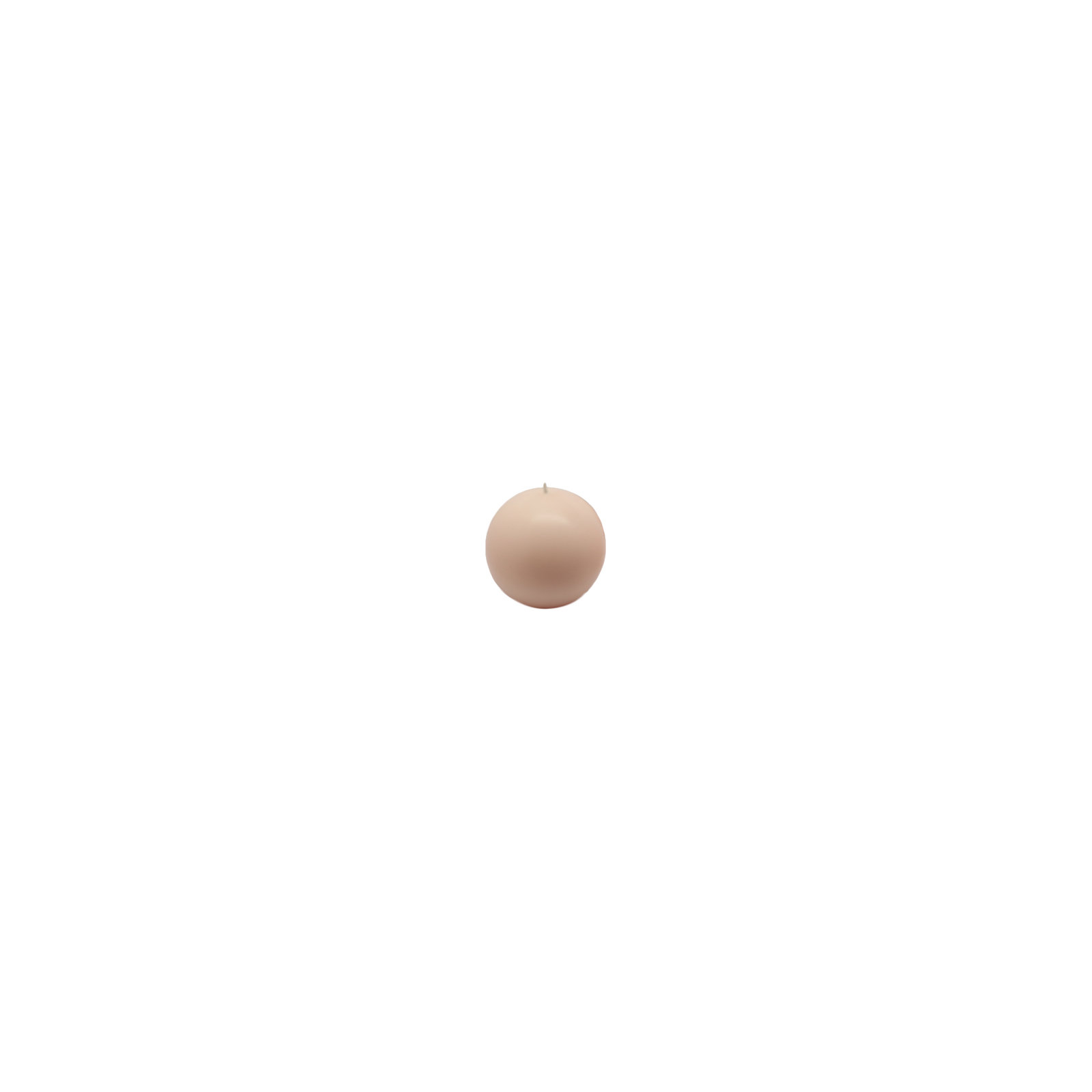 Ball Candle, 3" Diameter, Ivory, Set of 26