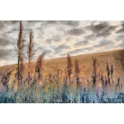 Wheat Stalks 1 Piece Wrapped Canvas Painting