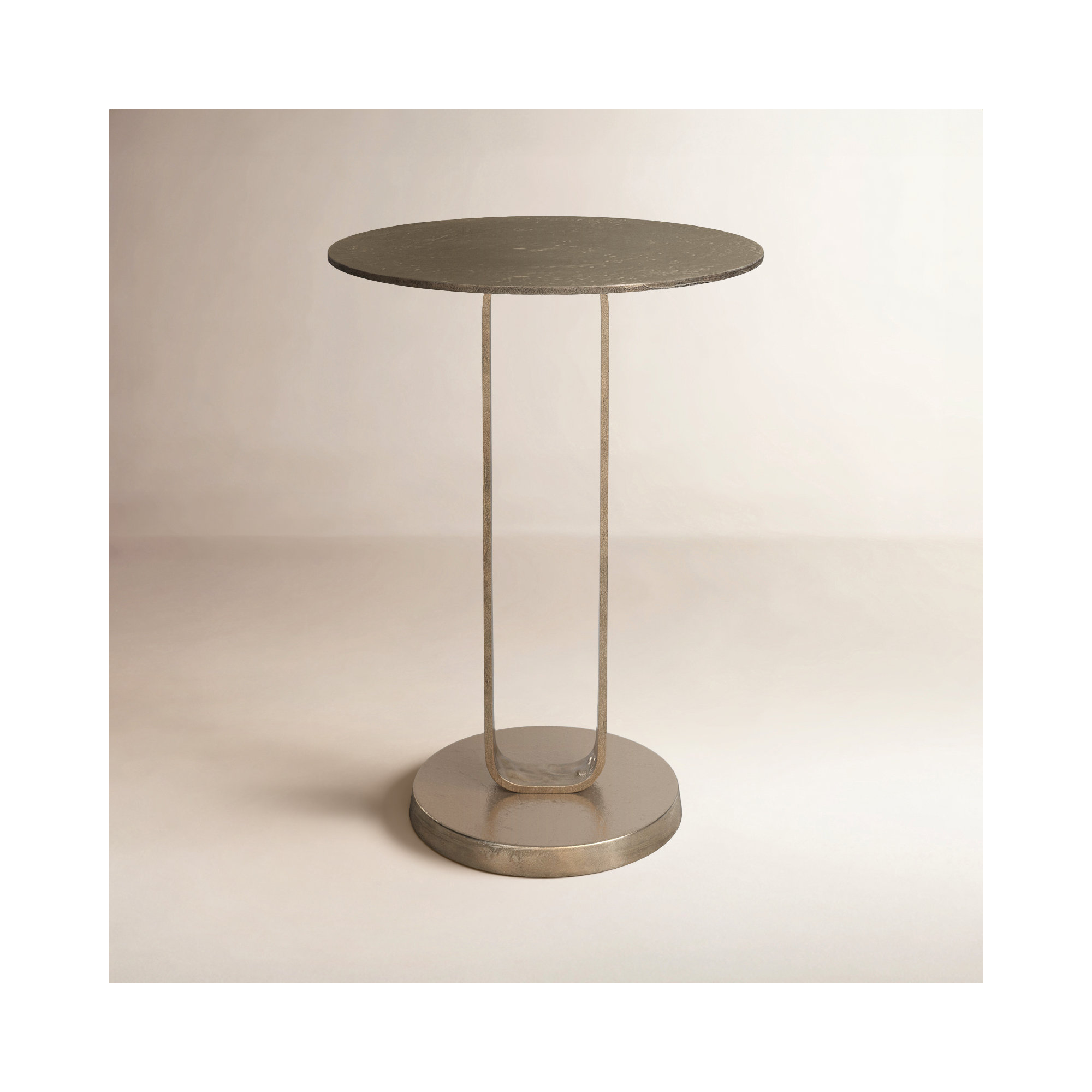 Stanza End Table, Aged Bronze
