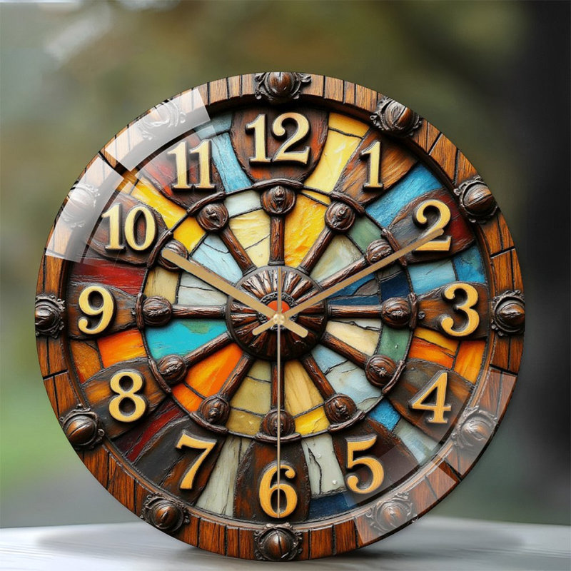 Horloge murale rétro 12 po