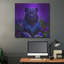 «King Panther» par Tanya Mavric, art mural en métal Dovecove, 24 po x 24 po-432710766