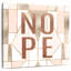 Tergel Nope, typographie