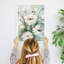 Fleurs blanches, peinture à l'huile