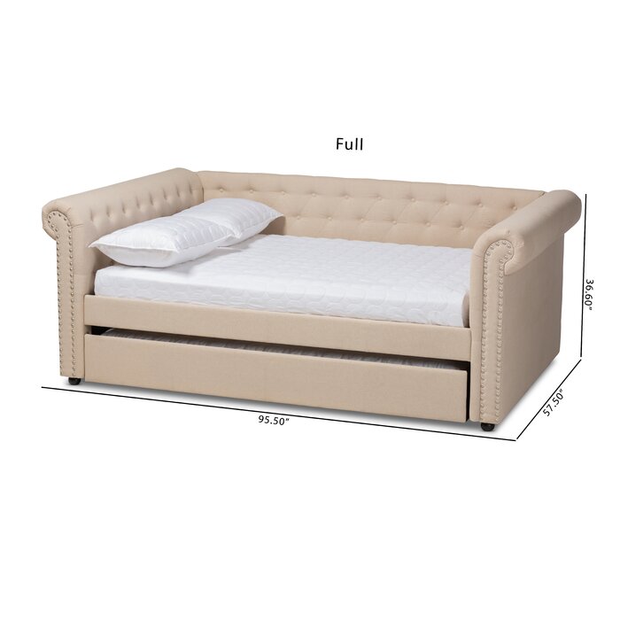 House of Hampton® Mickel Upholstered Daybed with Trundle & Reviews ...