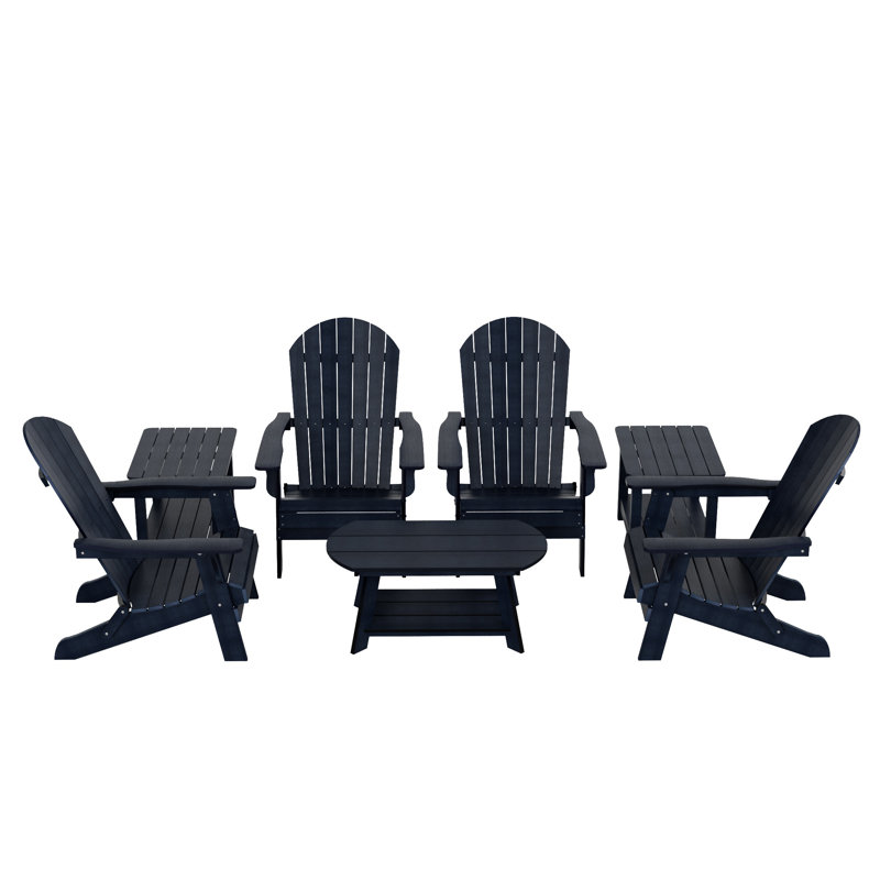 Ensemble de conversation pour 4 personnes Arrlo, Bleu
