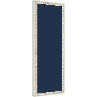 Tableau magnétique encadré en tissu, babillard bleu minuit 14 x 38 pour l'organisation murale