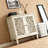 Accent Cabinet, 2-Door Display Storage,Adjustable Shelf and Solid Wood Legs-1863455611