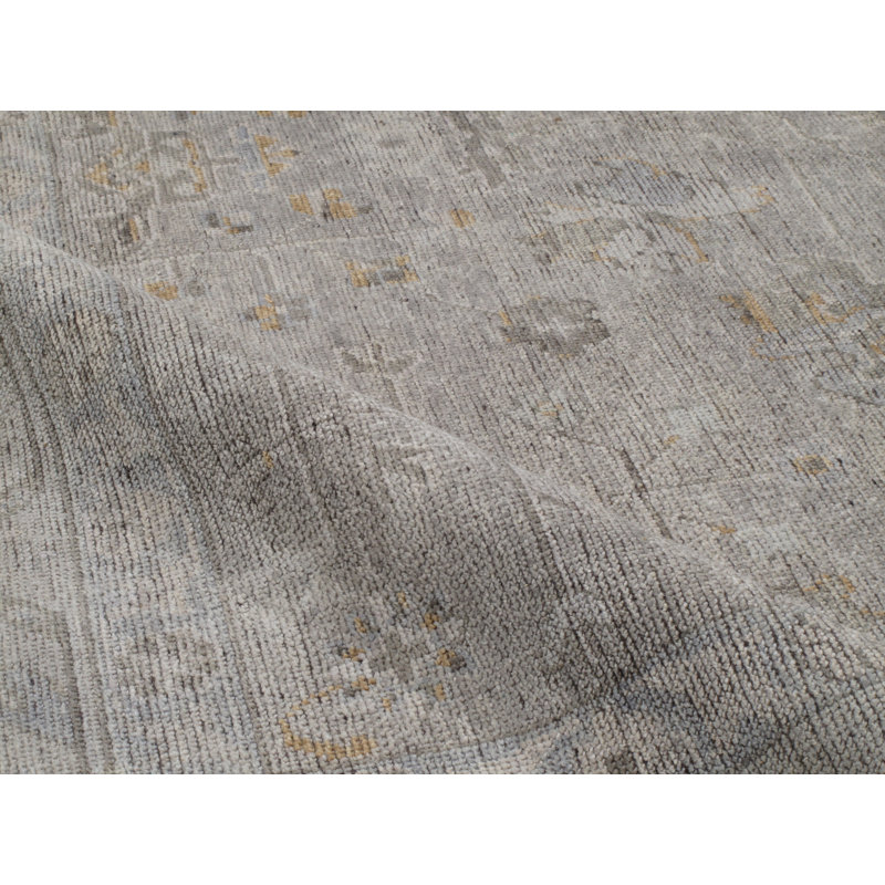 Koze - Gray/Light Blue, Rectangle 9' x 12'