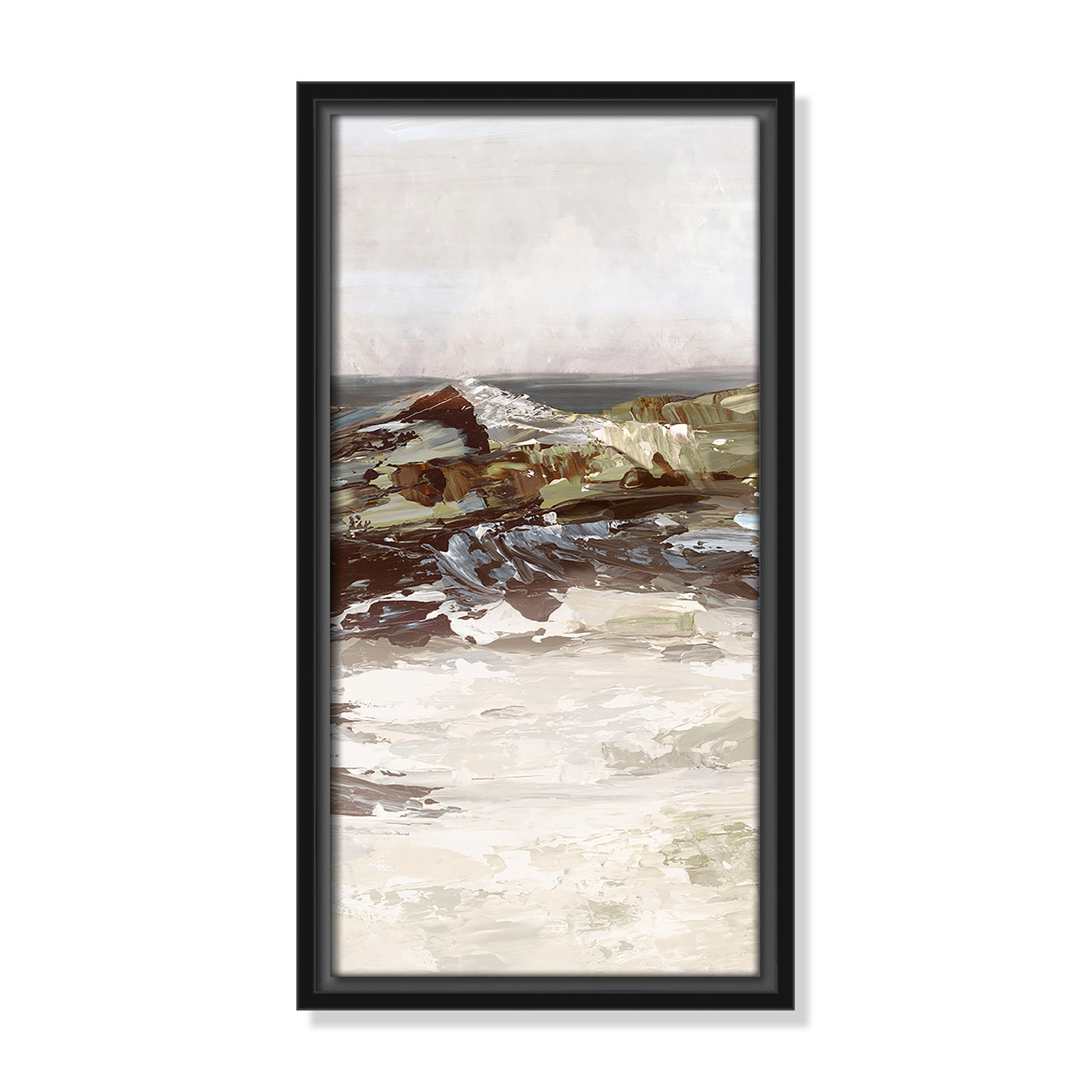 Stoney Peak Print by , 17.5" H x 9.5" W, Black
