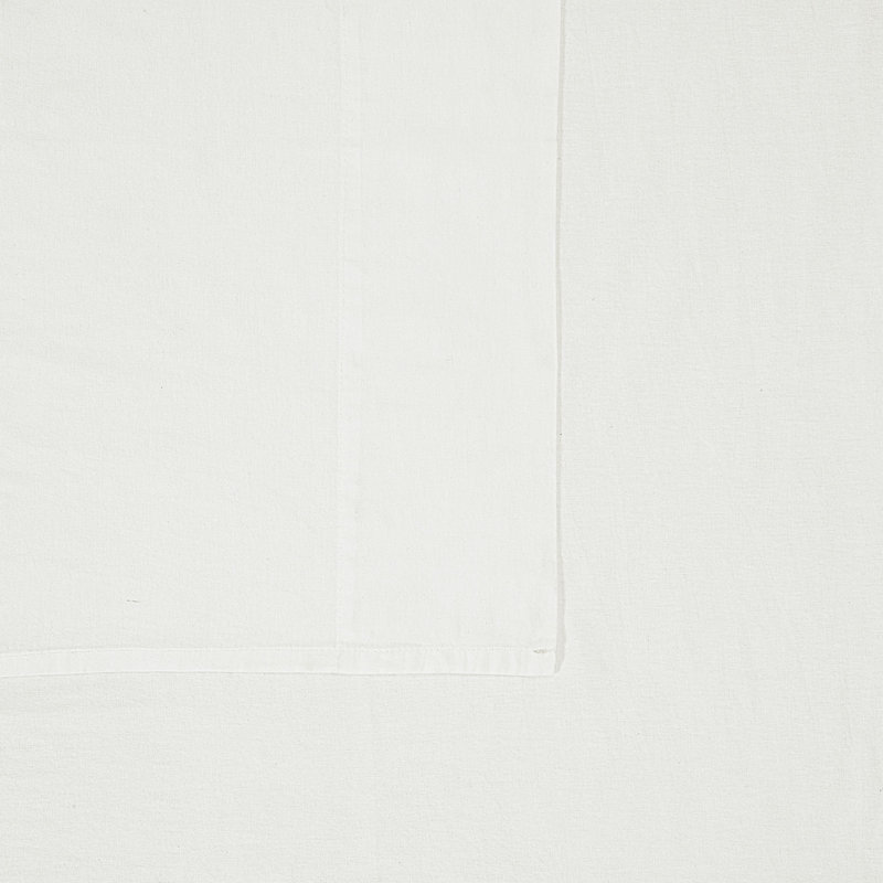 Ensemble de draps en coton Frye, Blanc, Ensemble de draps pour lit double avec 2 taies d'o