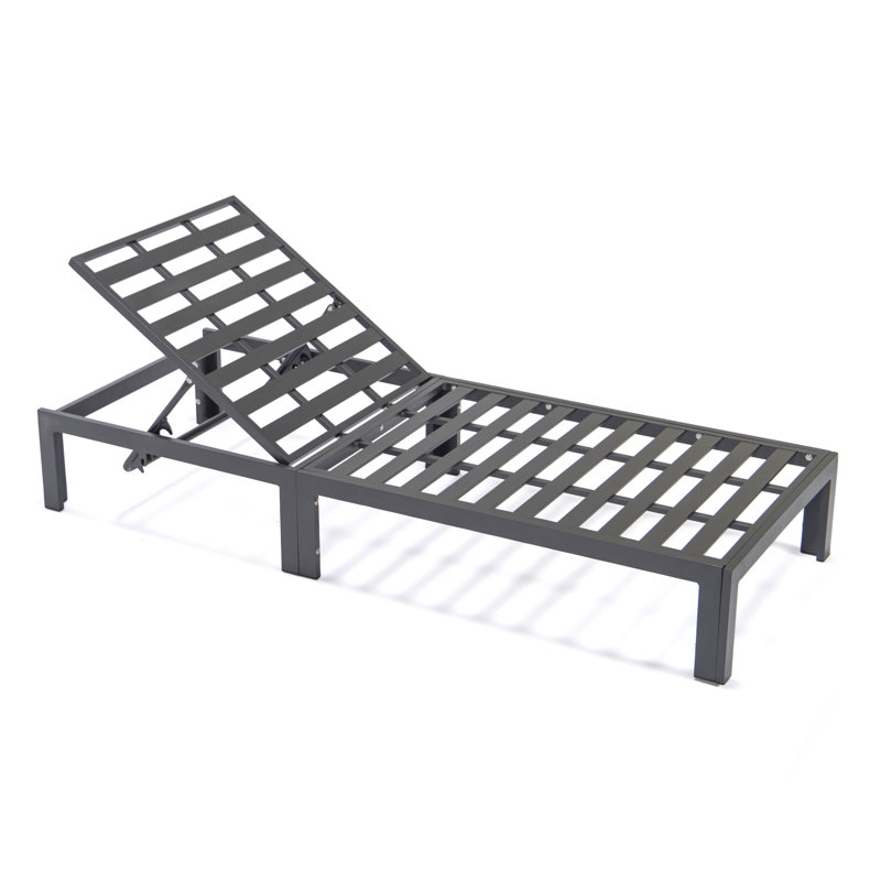 Adjustable Chaise Lounge Chair – Outdoor Patio Recliner, Poolside Lounger, Garden Lounge Chair with Headrest & Cushions, Weather & UV Resistant